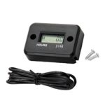 JZK Display LCD impermeabile timer induttivo contaore vibrazione con filo conta ore per motore motocross tagliaerba barca motoslitta rasaerba motocicletta moto