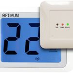 Optimum op-touchrf frequenza radio touch screen termostato ambiente, 230 V, bianco