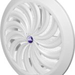 Griglia di ventilazione T 89, Ø 150 mm, 15 cm, rotonda, bianca, chiudibile, plastica, zanzariera, protezione contro gli insetti, griglia di chiusura, griglia di ventilazione, per far entrare e uscire aria, griglia, ventilazione