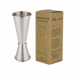 SKY FISH Japanese Style Jigger,Misurini per Cocktail, Stainless Steel Double Cocktail Jigger 1oz, 2oz, 1/2oz, 3/4oz, 3/2oz (Argento)