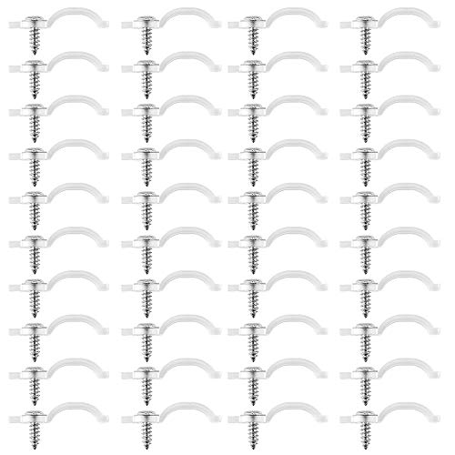 Limeo Clip per fissaggio Strisce100 clip di fissaggio per Strisce LED viti Incluse Ideal for 10mm Wide Waterproof LED Strip Clip per il fissaggio del Supporto in Silicone