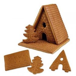 Kit di cottura per biscotti festivo Gingerbread House, Babbo Natale, slitta e albero 2