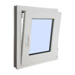 VENTANASTOCK – Finestra singola in PVC, con apertura lato sinistro, sistema anta-ribalta, in vetro Carglass, dimensioni: 500×600