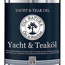 OLI-NATURA yacht e olio di teak (olio di legno per la protezione di legni duri ed esotici nell’area esterna), natura