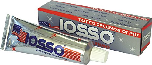 Iosso Multiuse Polishing Cream, crema lucidante per metalli, cromature, ottone, argento e vetroresina, 50 ml.