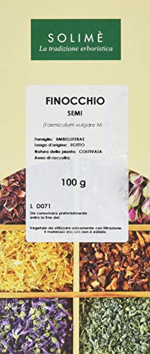 250g di semi di finocchio interi BIO, senza additivi – finocchio aromatico come base per un benefico tè di finocchio BIO – confezionato in un imballaggio ecologico