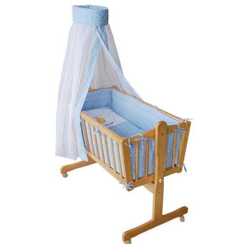 Culla a dondolo Lettino Culla neonato in legno Lettino culla Letto Bambino 51365-D01