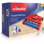 Vileda Scopa Elettrica Quick & Clean, Scopa Elettrica Senza Fili, con Vano Raccogli-Sporco, Leggera e Snodabile, Adatta a Tutti i Pavimenti