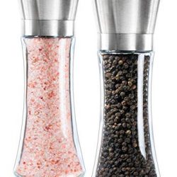 Newyond acciaio inossidabile pepe e sale Mill Grinder Set (2ps Pepper Mills) 2