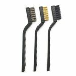 Ehao 3Pcs Filo insieme di spazzola (Nylon, ottone, acciaio inossidabile)