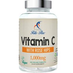 Vitamina C 1000mg con Bioflavonoidi, 100 Compresse vegane. Supporta sistema immunitario. Aumenta l’energia e la vitalità.