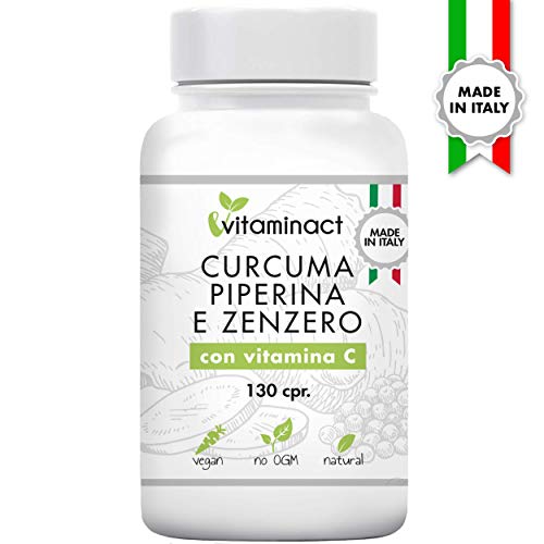 Curcuma Bio (650mg) con Pepe Nero (50mg) e Zenzero (10mg) | 120 Capsule Gastroresistenti | Integratore 100% Vegano | Curcuma Complex | Prodotto da Nutridix