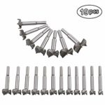 flintronic® 19pcs Punte per Legno, Forstner Drill Bit Set 10-40mm Trivello in Carburo Ideali per Realizzare Fori Nel Legno Ciechi o Passanti, con Separato scatola