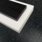 Lastre POM nero 500 x 100 x 40 mm piastra Acetal Pannello alt-intech®