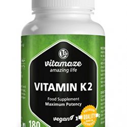 Vitamina K2 MK 7 | 365 Compresse Vegetariane e Vegane | Scorta Per 1 Anno di Vitamina K2 Menachinone MK7 Nu U Nutrition