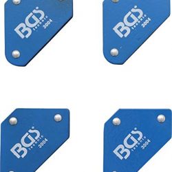 Bgs 3004 Set di mini supporti magnetici, confezione da 4 pezzi da 45°, 90°, 135°