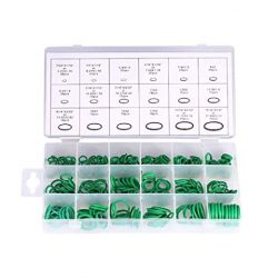 Shuny 18 Taglie 270 Pz O-Ring Verdi,O-Ring Box O-Ring Set di Strumenti Assortimento,Condizionatore d’Aria in Gomma O-Ring Tools Kit guarnizioni HNBR, Verde