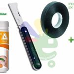 Euroshoppingonline Kit Set innesto Facile Mastice Coltello innesti innestatore Nastro Protettivo per incisioni Fantastica Forbice da pota in Omaggio