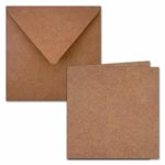 D.I.Y with Toga kca100 5 Carte Doppie con Buste Carta Kraft 15 x 15 x 0.2 cm