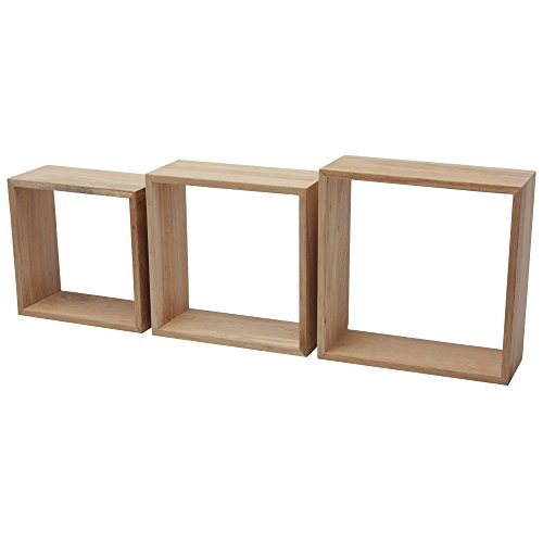 Cubo Fetim tre shelf B -! Organizzato, 1 pz, 12 x 30 cm/12 x 27 cm/12 x 24 cm, arredamento in legno di quercia, 1173882