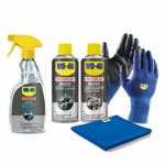 WD-40 Specialist Moto – Kit Pulizia Moto con 1 x Detergente 500 ml, 1 x Lucidante al Silicone 400 ml, 1 x Cera Lucidante 400 ml, 1 x Guanti di Precisione, 1 x Panno in Microfibra