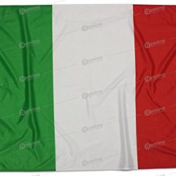 Bandiera Italia 150×100 Centimetri Tessuto Nautico Antivento 115 gram/m², Bandiera Italiana 150×100, Bandiera d’Italia Dotata Di Cordino o Ganci, Doppia Cucitura Perimetrale, Fettuccia Di Rinforzo