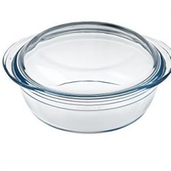 Ôcuisine 7541466 Casseruola rotonda in vetro borosilicato rotondo 2,3 l, trasparente