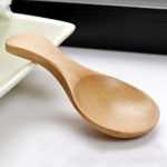 5 Pezzi Piccoli Cucchiai Legno, Mini Condimento Sale – Cucchiaio Naturale Legno Solido Cucchiaino – con Manico Corto – per Jam, Spezie,Miele, Caffè, Tè, Latte Polvere (8cm 3.3cmYellow)