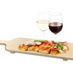 Vetrineinrete® Tagliere in Legno per aperitivo e antipasto Lungo 50 cm Buffet Bar Ristorante Snack aperitivi salumi Formaggi D45