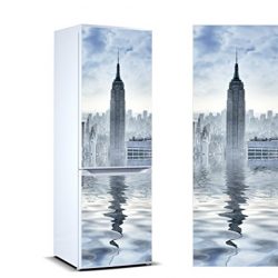 Oedim – Adesivi in Vinile per Frigorifero Torre York | Diverse Misure 200 x 70 cm | Adesivo Resistente e di Facile Applicazione | Adesivo Decorativo dal Design Elegante 2