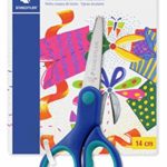 STAEDTLER, forbici per mancini con punte arrotondate e impugnatura ergonomica, perfette per bambini, 965 14LNBK