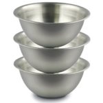 Space Home – Ciotola da Cucina – Acciaio Inox – Set di 3 – Ø 19 cm