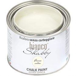 CHALK PAINT Bianco Antico Pittura Shabby Chic Vintage per Mobili e Pareti EXTRA OPACO (500 ml)