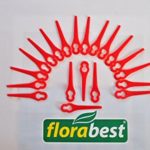 Florabest – 26 Lame di ricambio in plastica di qualità per tagliabordi elettrico FRT 18 A