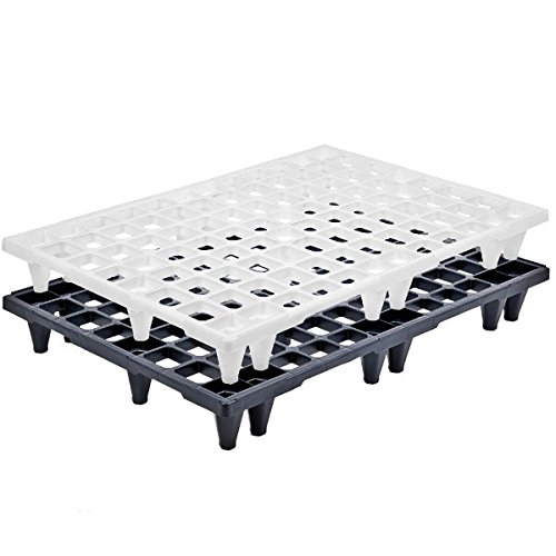 Propac Z-PALECO Pallet in Plastica Economici, Nero, 120 x 80 x 13.5 cm