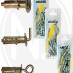 Maurer 13141000-Confezione da 10 mini Tassello con vite, in acciaio, 6 x 25 mm