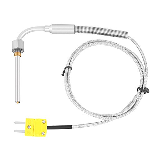 EGT Termocoppia Sensore di temperatura Tipo K per sonda di temperatura gas di scarico con punta e connettore esposti