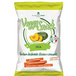 Veggy Snack Zucca disidratata (10 buste da 15 g, NO GRASSI, NO CONSERVANTI, 100% PRODOTTO ITALIANO)