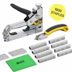 Graffatrice Manuale – AECCN Professionale 3 in 1 Pistola per Sparapunti con 1800 Graffette, 3 vie Pistola per Graffette/Graffatrice per Tappezzeria, Decorazione, Mobili, Porte e Finestre