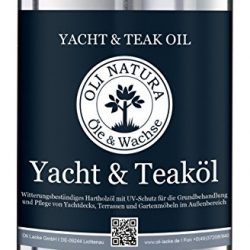 OLI-NATURA yacht e olio di teak (olio per legno per esterni, protezione UV), contenuto: 1 litro, colore: teak 2