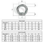 Dado a occhiello 304 dado di sollevamento in acciaio inossidabile M3 M4 M5 M6 M8 M10 M12 M14 M16