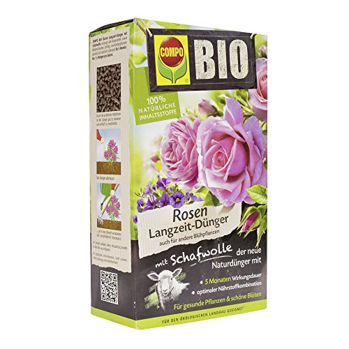 Compo 20292 Rose Biologico di fertilizzanti a Lento Rilascio con Lana, 2 kg 2