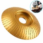 Tungsten Carbide Grinding Wheel Wood Shaping Grinder Wheel Plate per smerigliatrice angolare 3,3 pollici levigatura intaglio, levigatrice, Oro