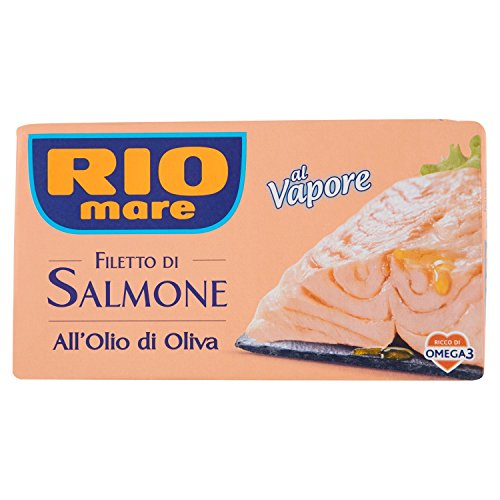 Rio Mare Filetto di Salmone al Naturale, Cotto a Vapore – 150 gr