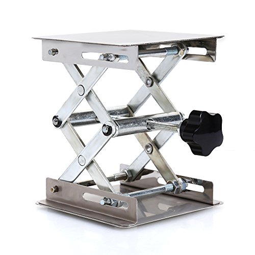 Lift table,10.2 x 10.2 cm Scientific Lab laboratorio Scissor jack, in acciaio INOX Lab lifting Platform stand rack Scissor lab-lift Lifter controllo manuale