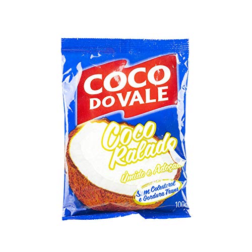 Cocco grattugiato zuccherato, confezione da 100g. – Coco Ralado Adoçado COCO DO VALE 100g