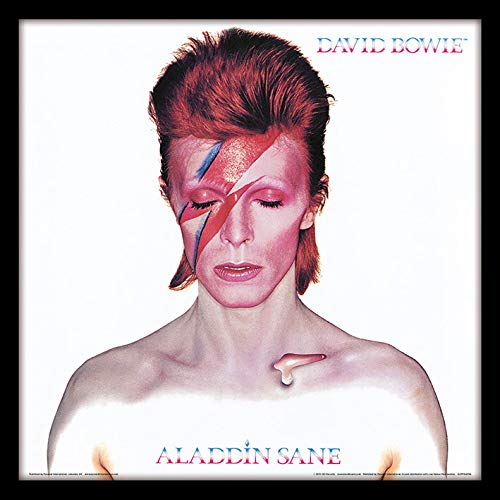 David Bowie Aladdin Sane con Cornice Classica Manica Memorabilia, 30,5 cm 2