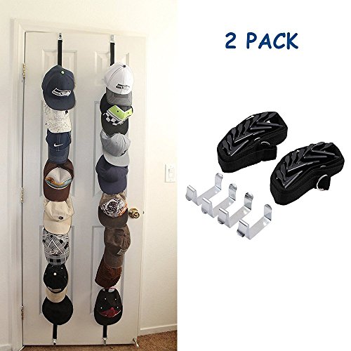 2 Pezzi Caprack, Wommty Sport Palla Cappello Berretto da Baseball Rack Storage / Portabicchieri da Baseball / Organizzatore di Borsa da Borsetta con Racks da 16 (2 x 8)