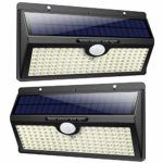 Luce Solare Led Esterno, Feob?2500 mAh?138 LED Lampada Solare con Sensore di Movimento Luci Solari da Parete Impermeabile IP65 Luci di sicurezza Solare LED con 3 Modalità-[2 Pezzi]