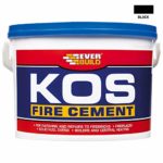 Everbuild KOSBUF2K KOS – Cemento refrattario, 2 kg, colore: Nero